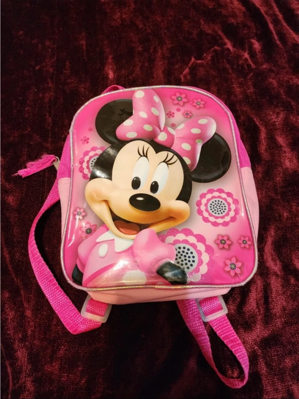 Disney Pink Minnie Mouse Kids Backpack